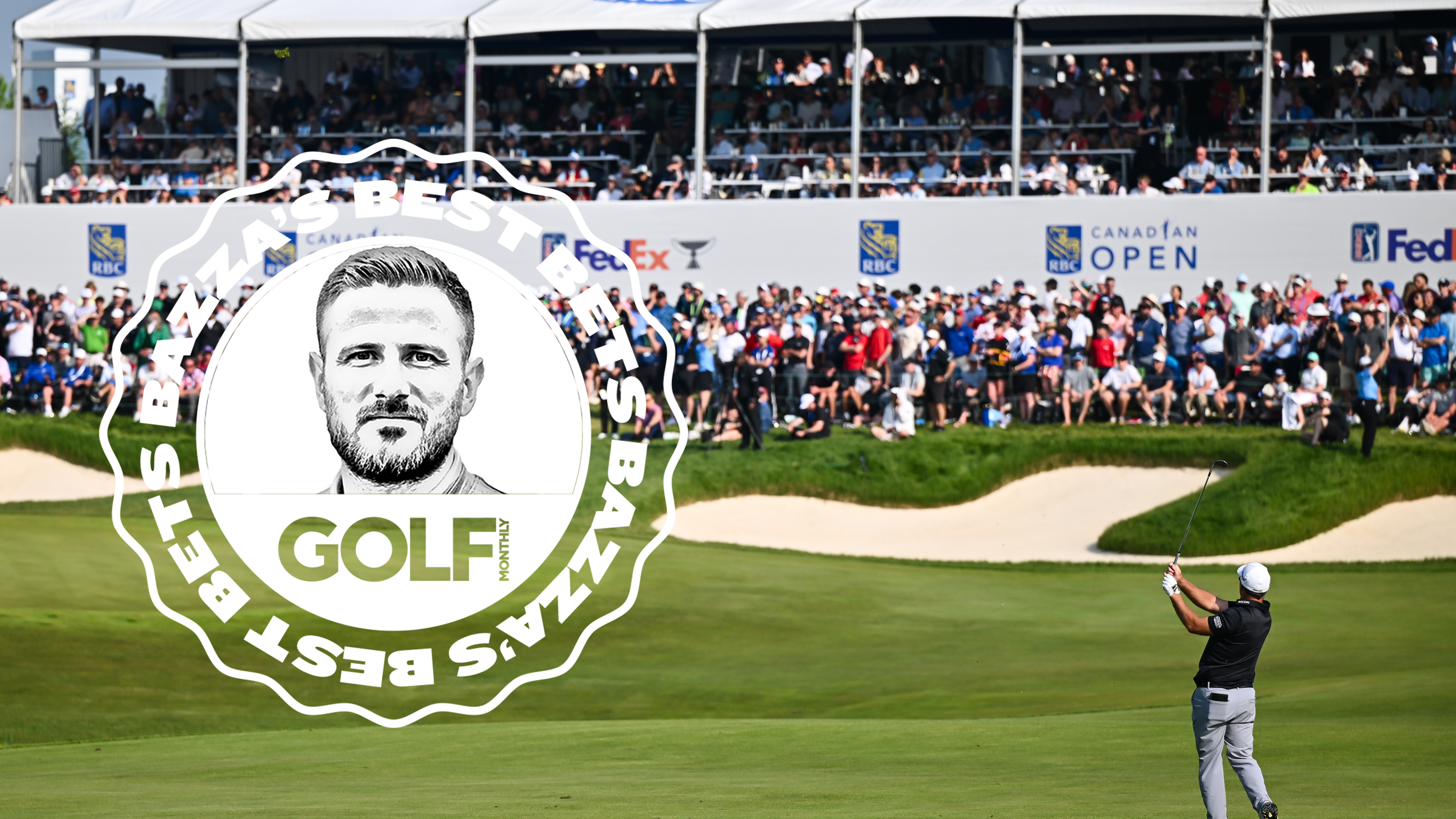 RBC Canadian Open 2026 host course TPC Toronto, with an inset image of the Bazza's Best Bets logo