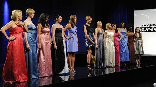 Ladies in Gowns on Runway