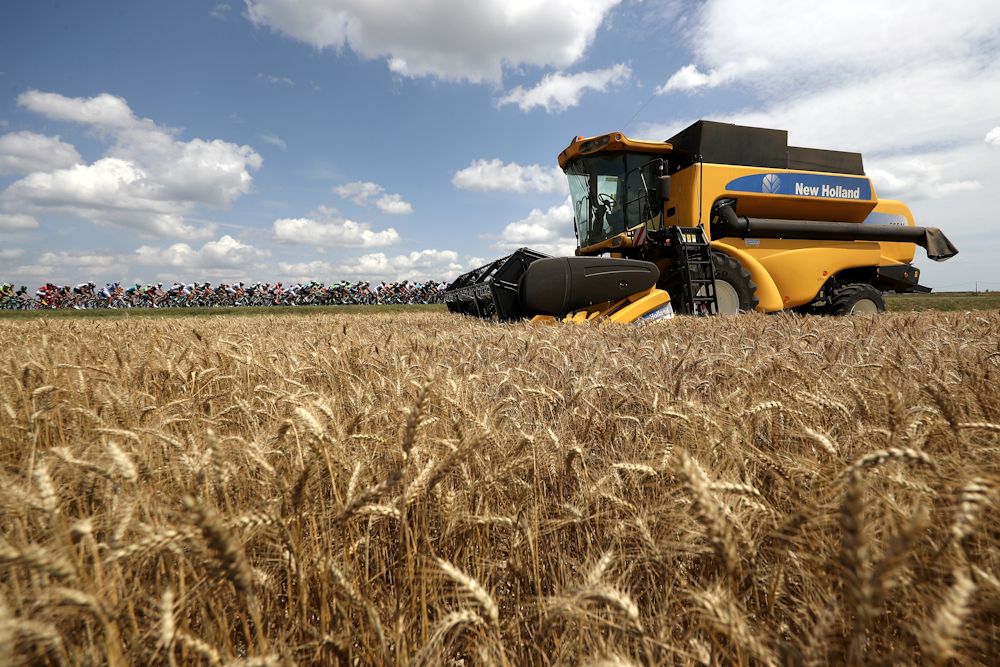 The Tour peloton can't slow down the machines of agriculture