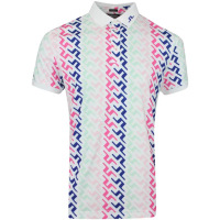 J.Lindeberg Tour Tech Print - Pink Bridge Golf Shirt | $84 at Golf Poser&nbsp;