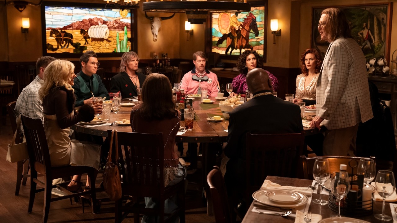 The Gemstones all meeting at family dinner