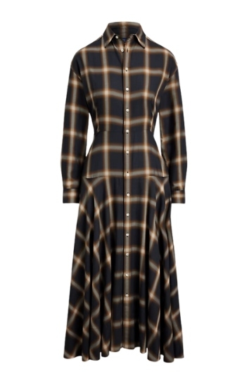 Polo Ralph Lauren, Plaid Twill Paneled Shirtdress