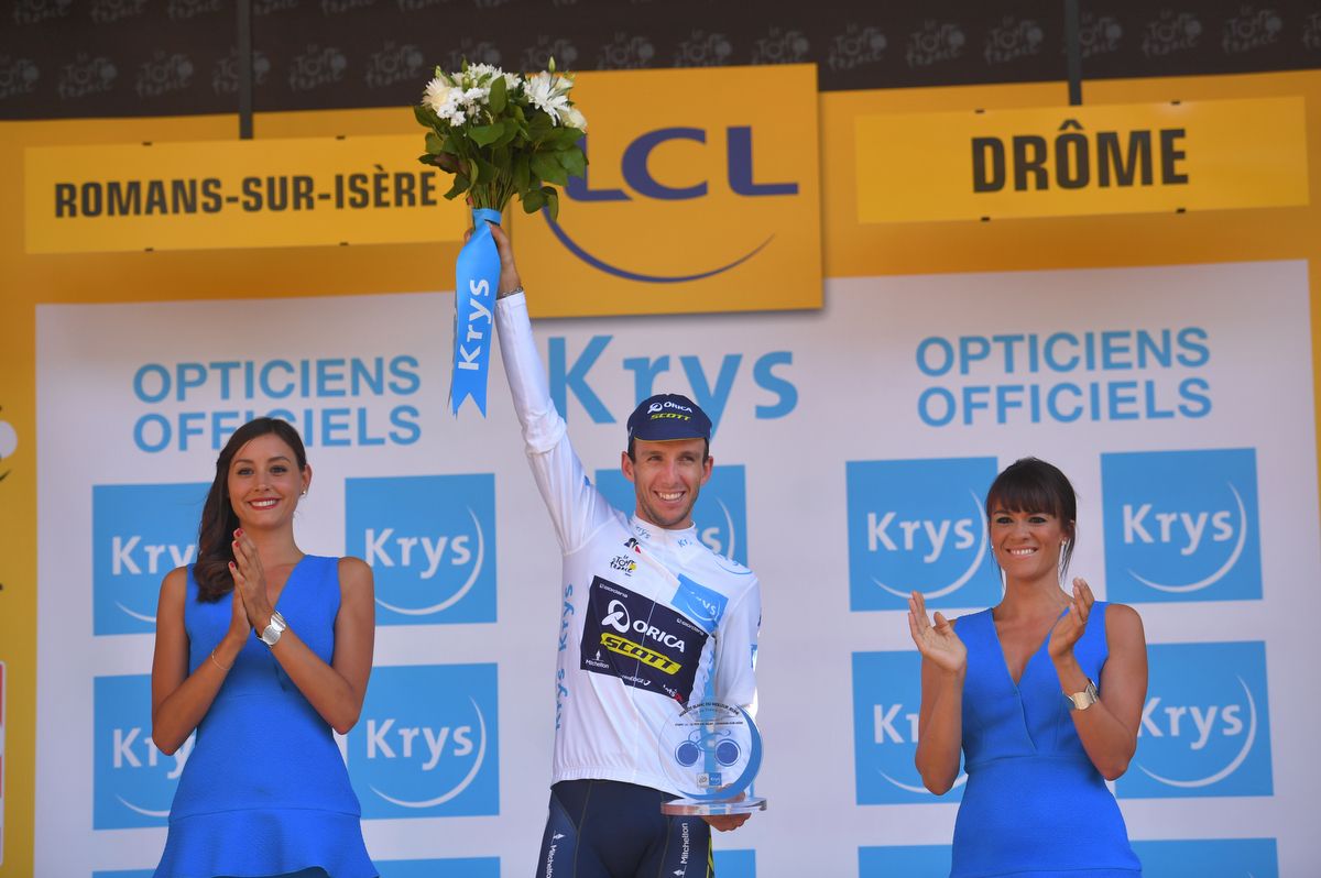 Yet another white jersey for Simon Yates (Orica-Scott)