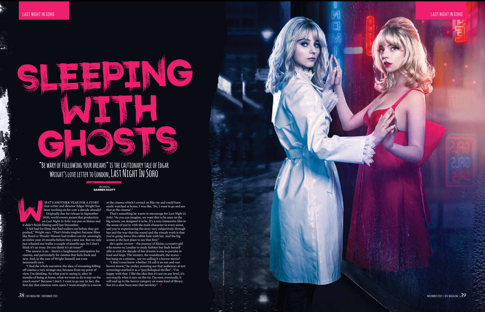 The Last Night in Soho feature in SFX issue 345.