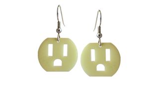 Electrical outlet earrings