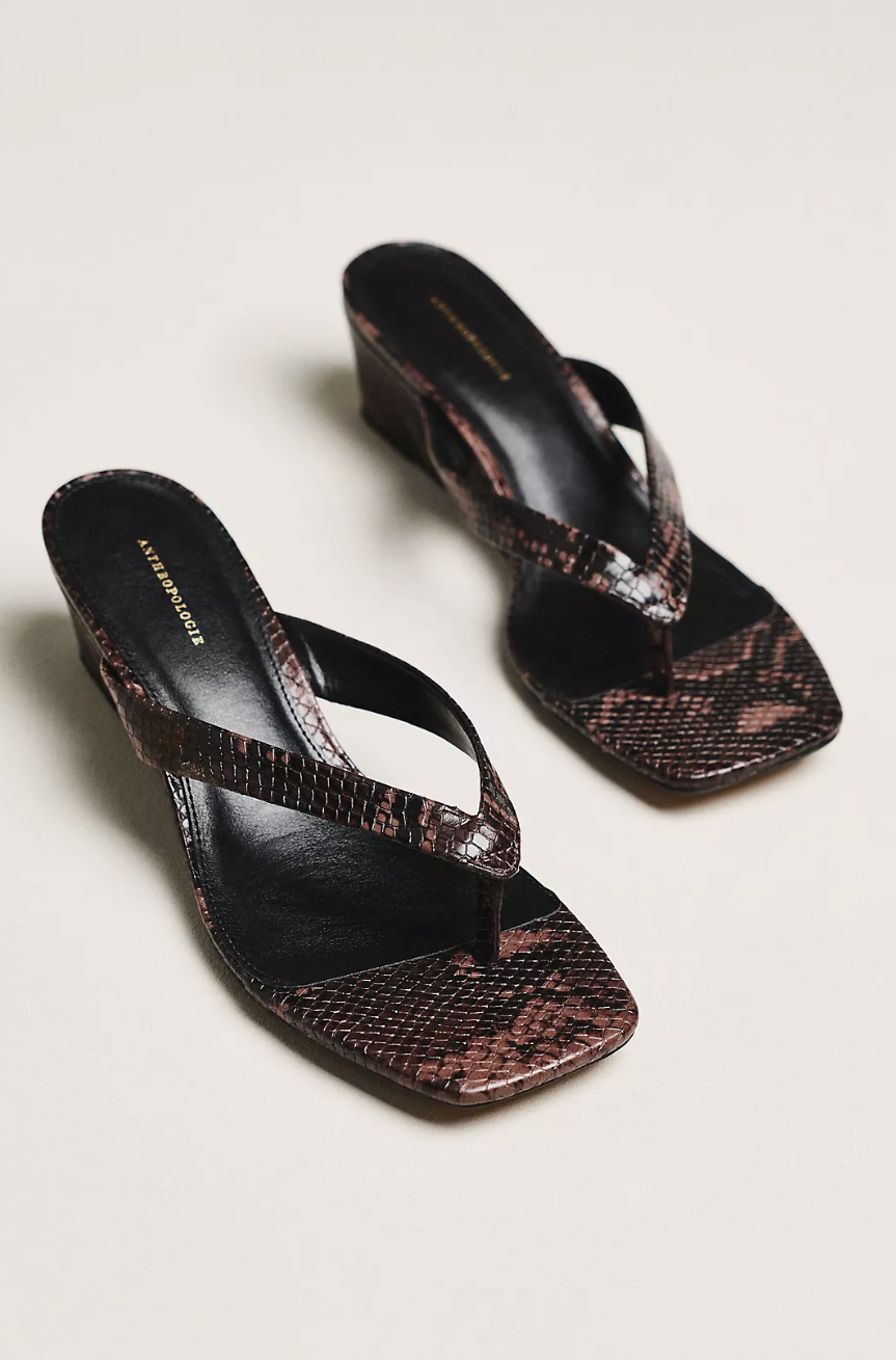 By Anthropologie Wedge Flip-Flop Heels
