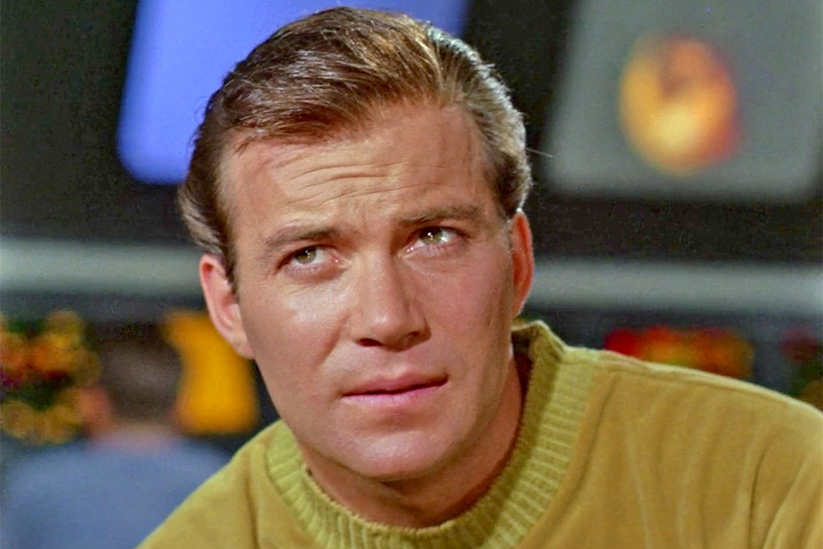 William Shatner as James T. Kirk in Star Trek