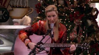 Lisa Kudrow as Phoebe on Friends.