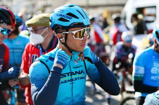LAIGUEGLIA ITALY MARCH 02 Samuele Battistella of Italy and Team Astana Qazaqstan prior to the 59th Trofeo Laigueglia 2022 a 202km one day race from Laigueglia to Laigueglia TrofeoLaigueglia on March 02 2022 in Laigueglia Italy Photo by Dario BelingheriGetty Images