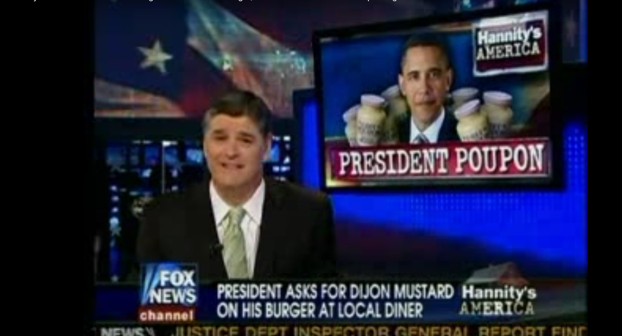 Sean Hannity criticizing Barack Obama.