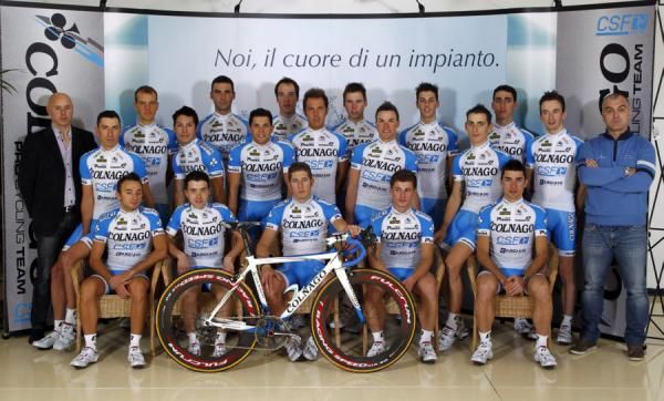 The Colnago - CSF - Bardiani 2012 squad