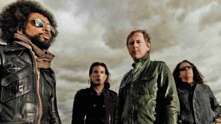 Alice In Chains posing for a photograph in 2013