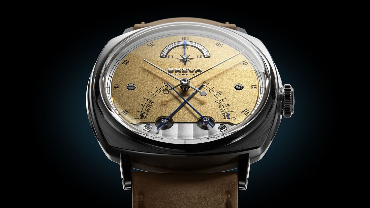 This watch has a beautifully unusual power reserve indicator