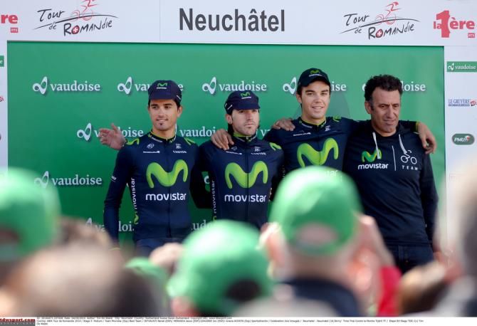 Best team of the race Movistar