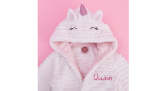 Personalised Unicorn Fleece Dressing Gown - our pick of one of the best kids' dressing gowns