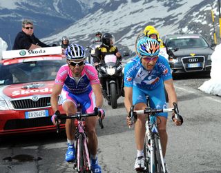 Gilberto Simoni and Johann Tschopp, Giro d'Italia 2010, stage 20