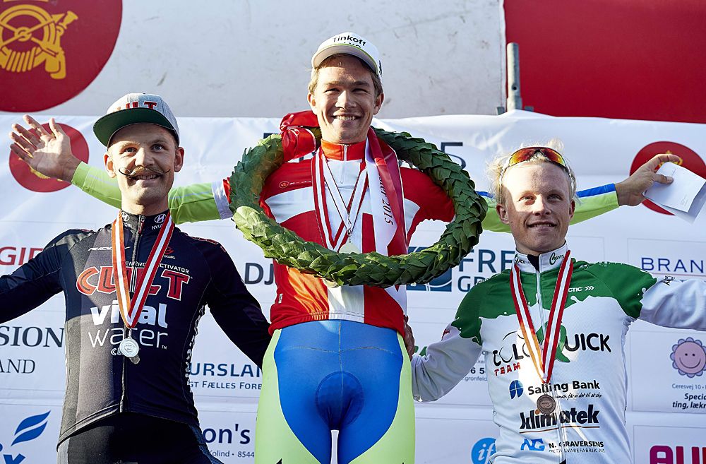 Rasmus Quaade of Cult Energy Pro Cycling - Gold medal for Christopher Juul Jensen of Tinkoff Saxo and bronze for Bronze for Mads Wurtz Schmidt