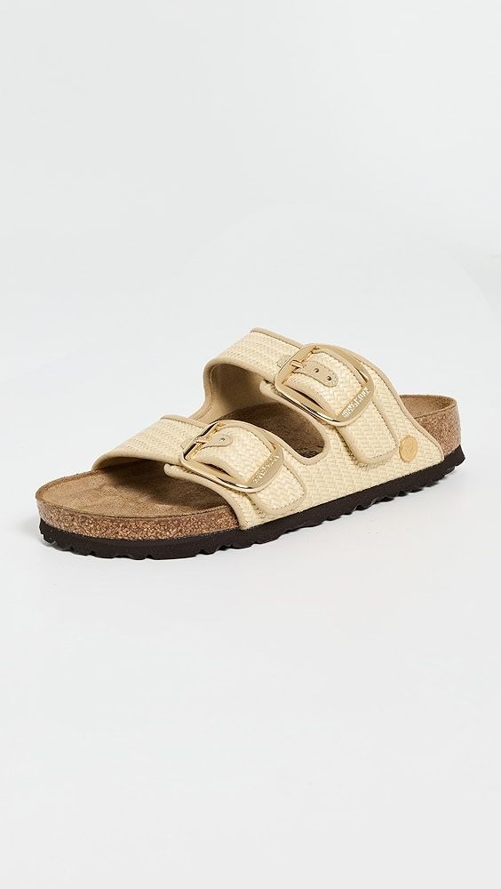 Birkenstock Arizona Big Buckle Raffia Sandals