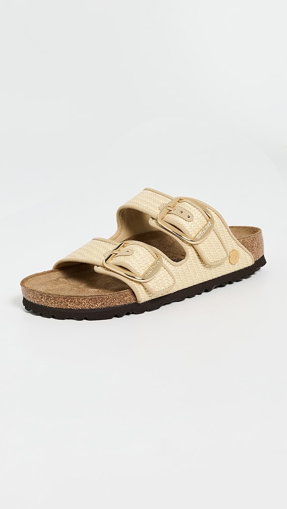 Birkenstock Arizona Big Buckle Raffia Sandals