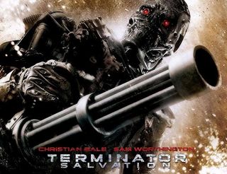 A killer robot from the 2009 film "Terminator Salvation" -- exactly the type of future we don't want to see.
