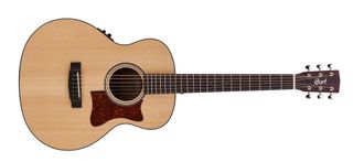 The Little CJ features a subtly arched back that Cort claims enhances comfort – and we won’t argue with that after our playing experience.