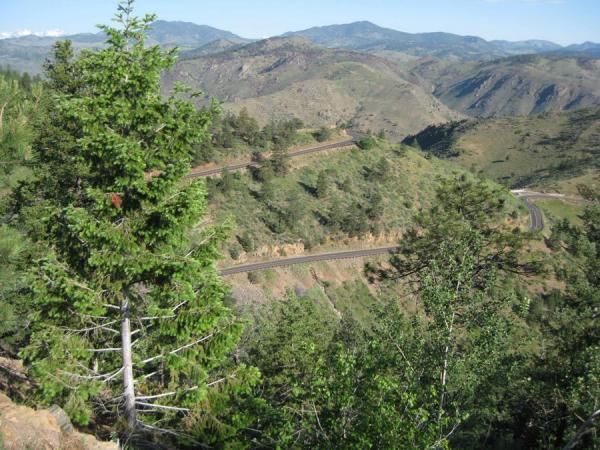 The upper section of the Lookout Mountain climb