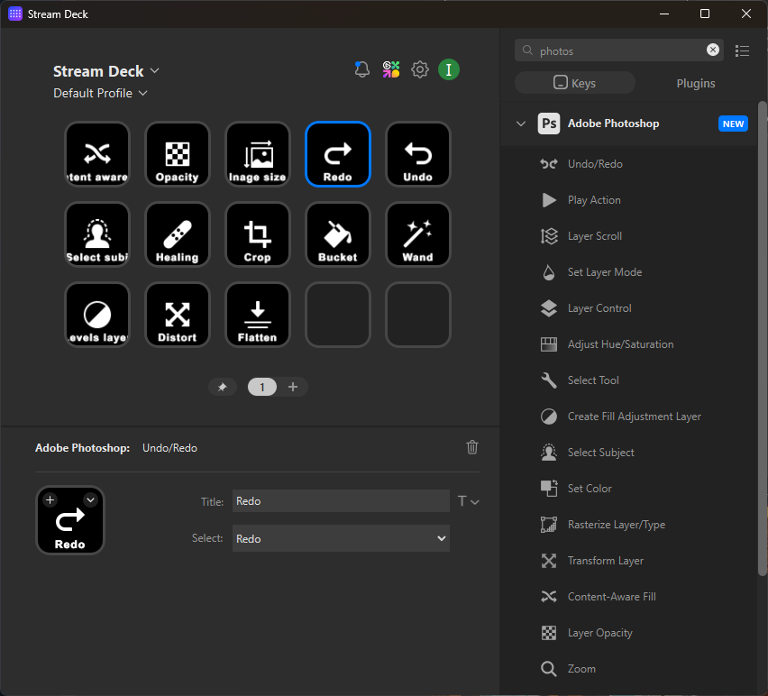 The Corsair Galleon 100 SD lit up with the Stream Deck side panel turned on and with various icons.