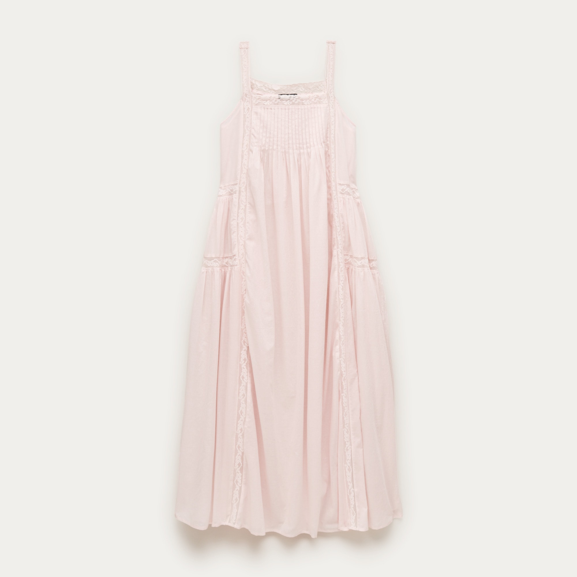 Cotton Voile Lace-Trim Sundress