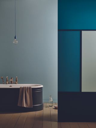 bathroom painted by crown paints
