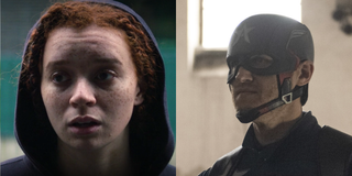 flag smasher karli and captain america john walker in the falcon and the winter soldier