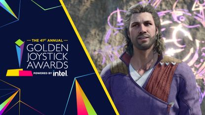 Baldur's Gate 3 winning at the Golden Joystick Awards 2023