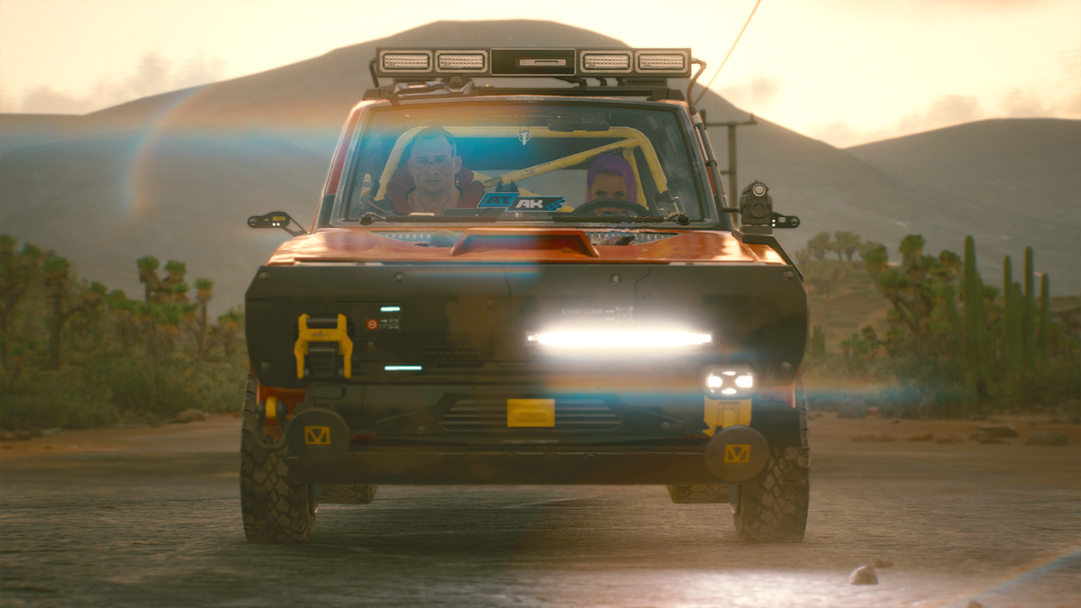 Cyberpunk 2077 lens flares