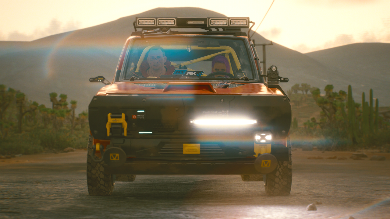 Cyberpunk 2077 lens flares