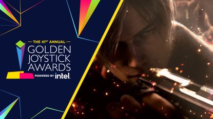 Resident Evil 4 winning at the Golden Joystick Awards 2023