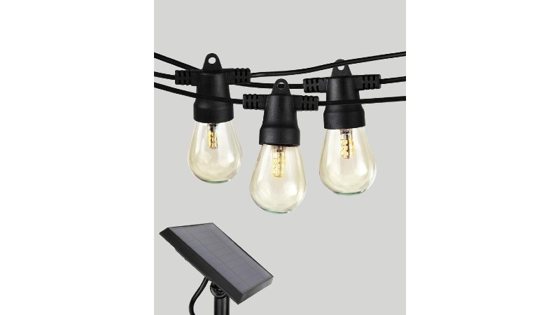 Brightech ambiance pro solar powered outdoor string lights