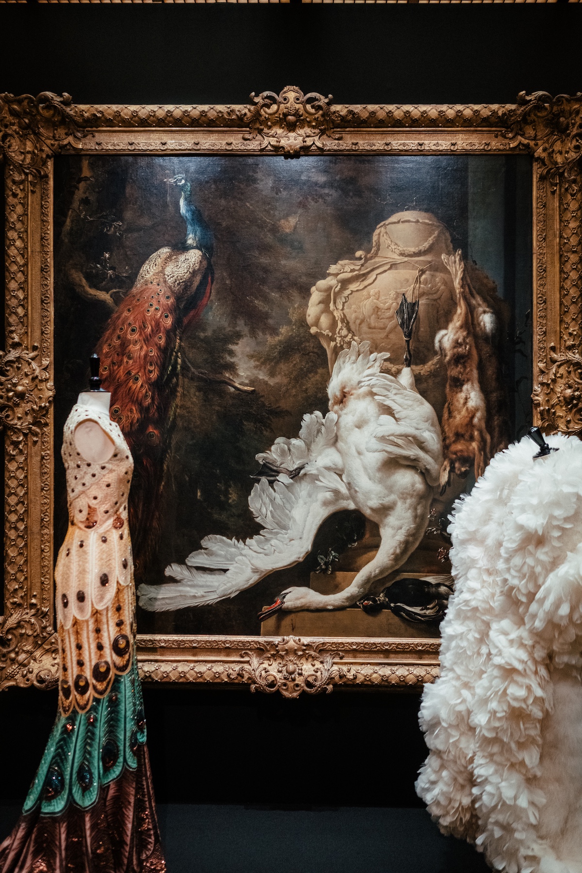 Installation view of Fashion &amp;amp; Art Exhibition at Calouste Gulbenkian Foundation in Lisbon, Portugal