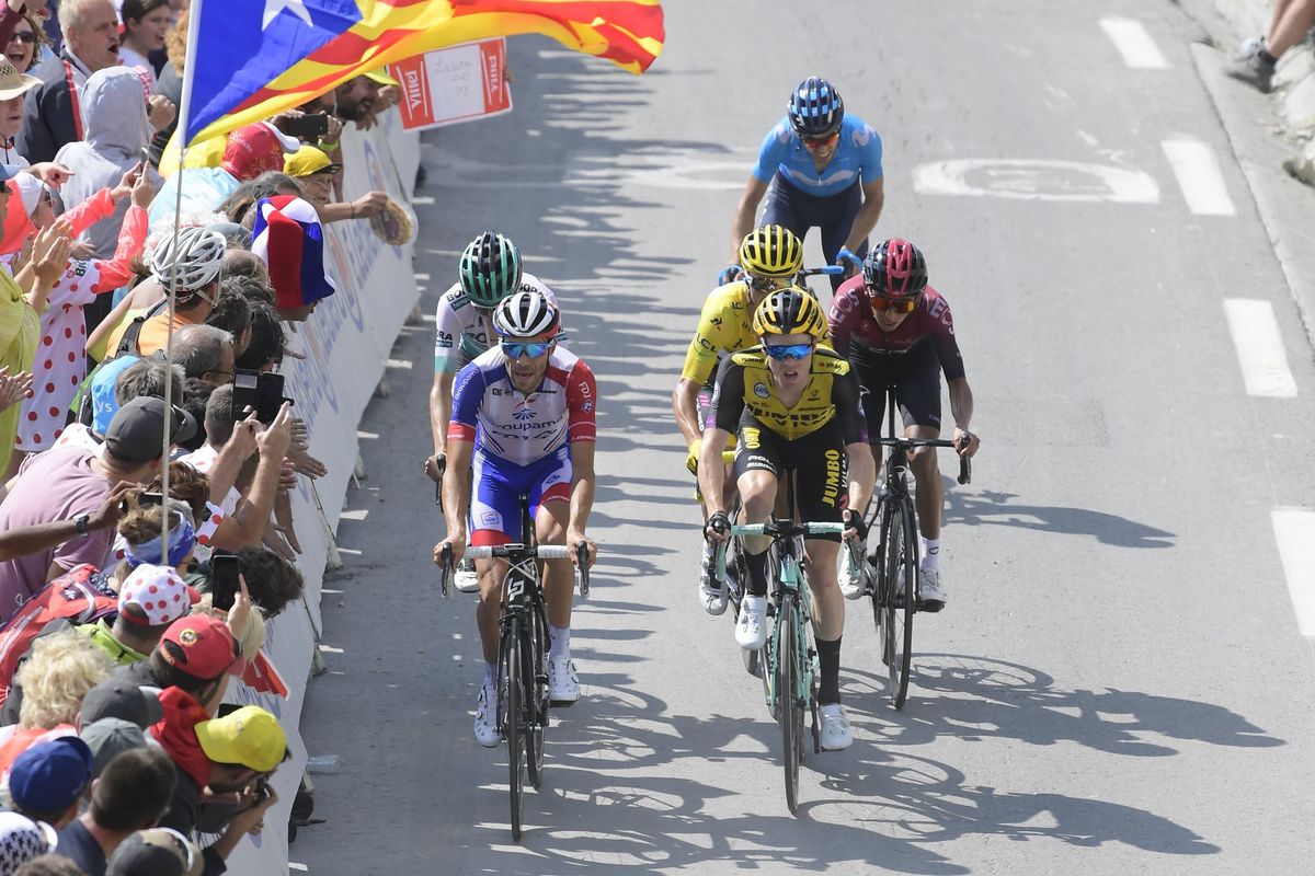 The final run to the line for Pinot, Kruijswijk, Bernal and co