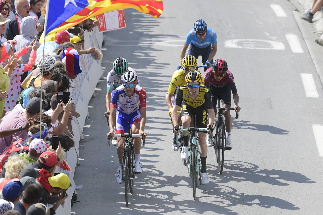 The final run to the line for Pinot, Kruijswijk, Bernal and co