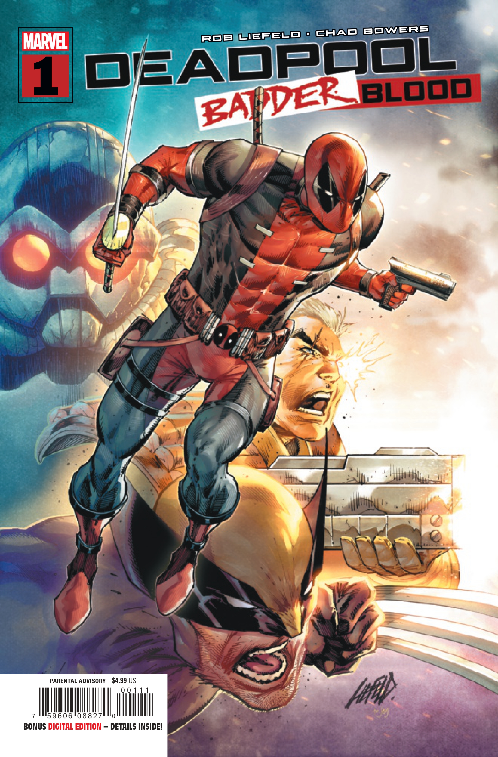 Das Cover von Deadpool: Badder Blood #1.