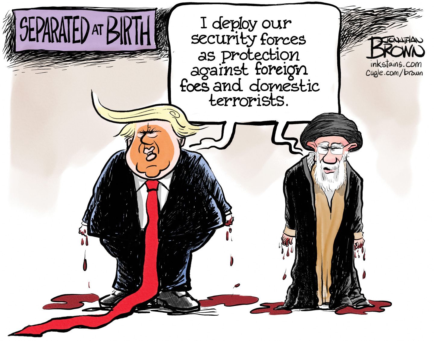 5 critical cartoons about the deadly crackdown on protesters in Iran