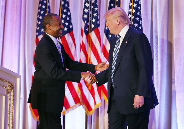 Ben Carson and Donald Trump.