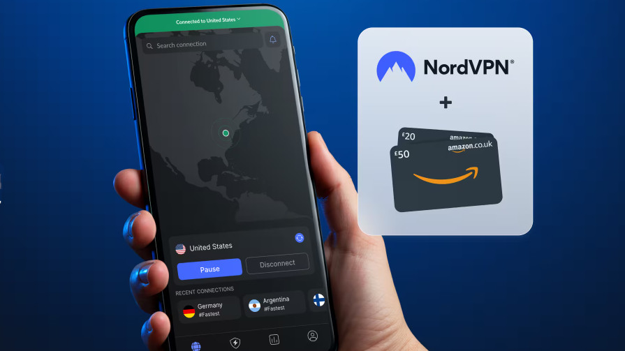 NordVPN mobile app and Amazon gift card deal