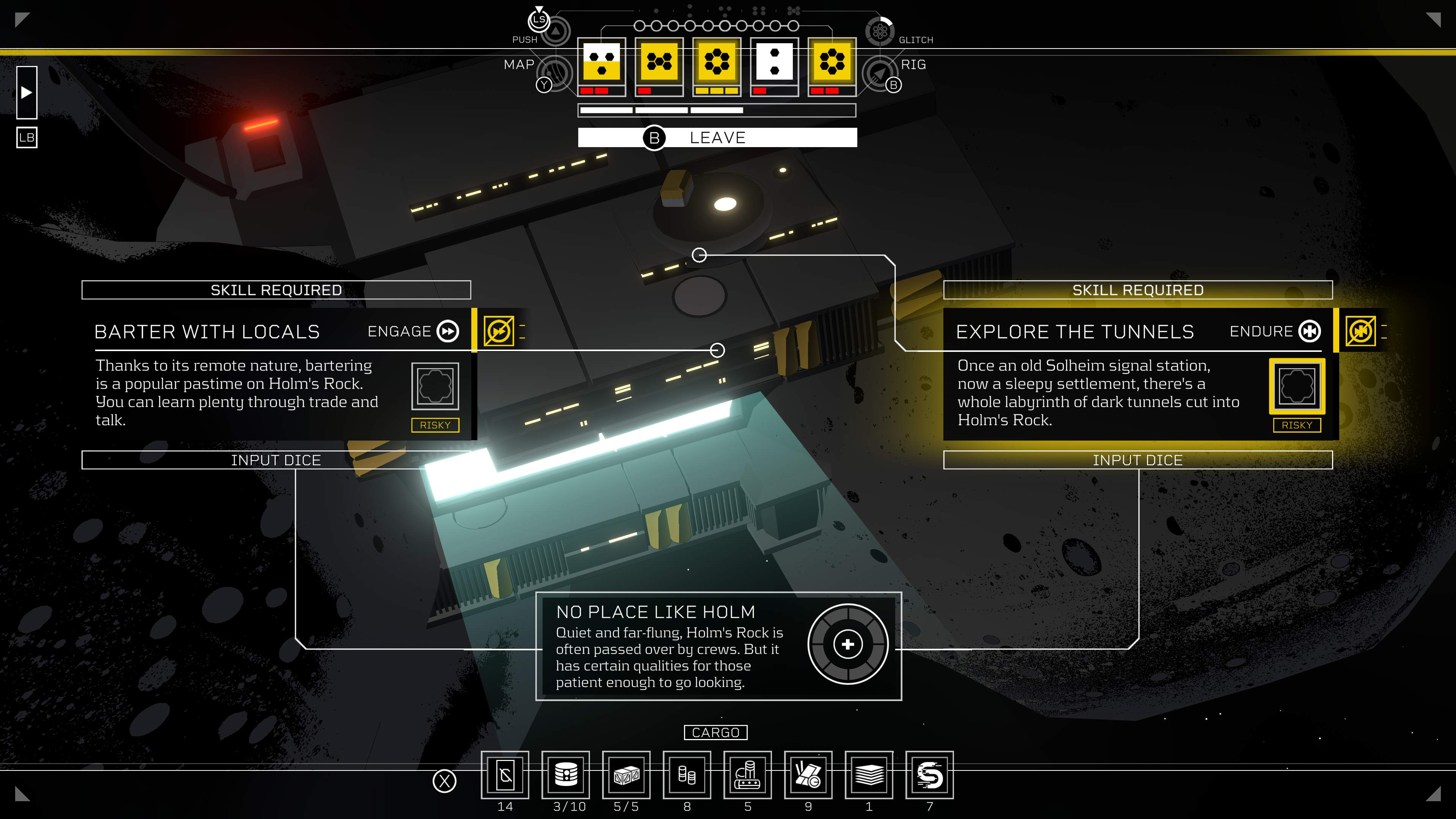 Screenshot of Citizen Sleeper 2: Starward Vector on Xbox Series X.