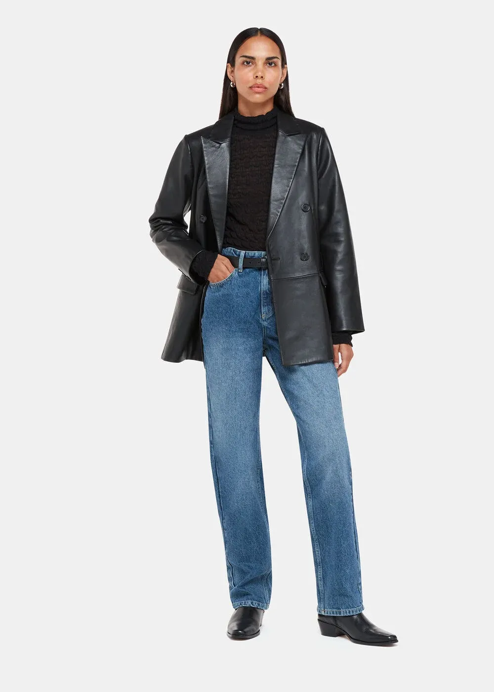 Whistles, Denim Straight Leg Full Length Jean