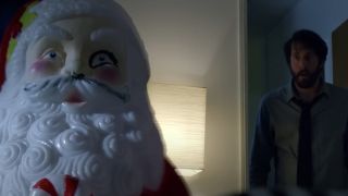 Jonathan Kite frightened by a plastic Santa in All the Creatures Were Stirring