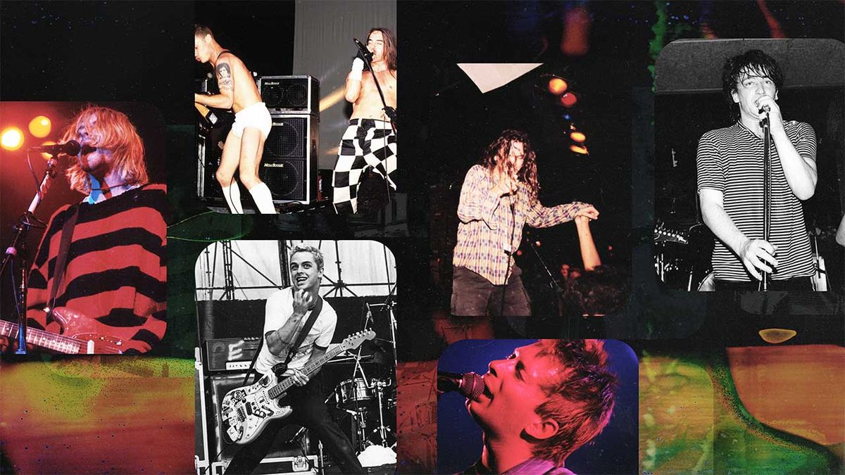 A montage of bands mentioned in the piece