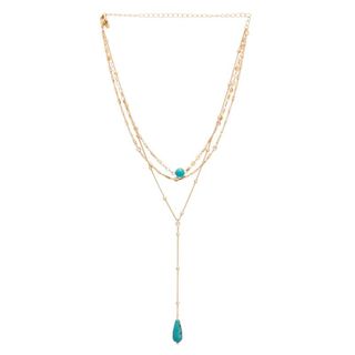 Long gold chain necklace from Revolve