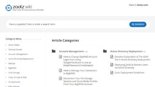 Zoolz cloud storage's wiki knowledge hub