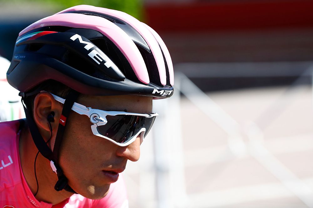 Valerio Conti (UAE Team Emirates) leads the Giro d'Italia