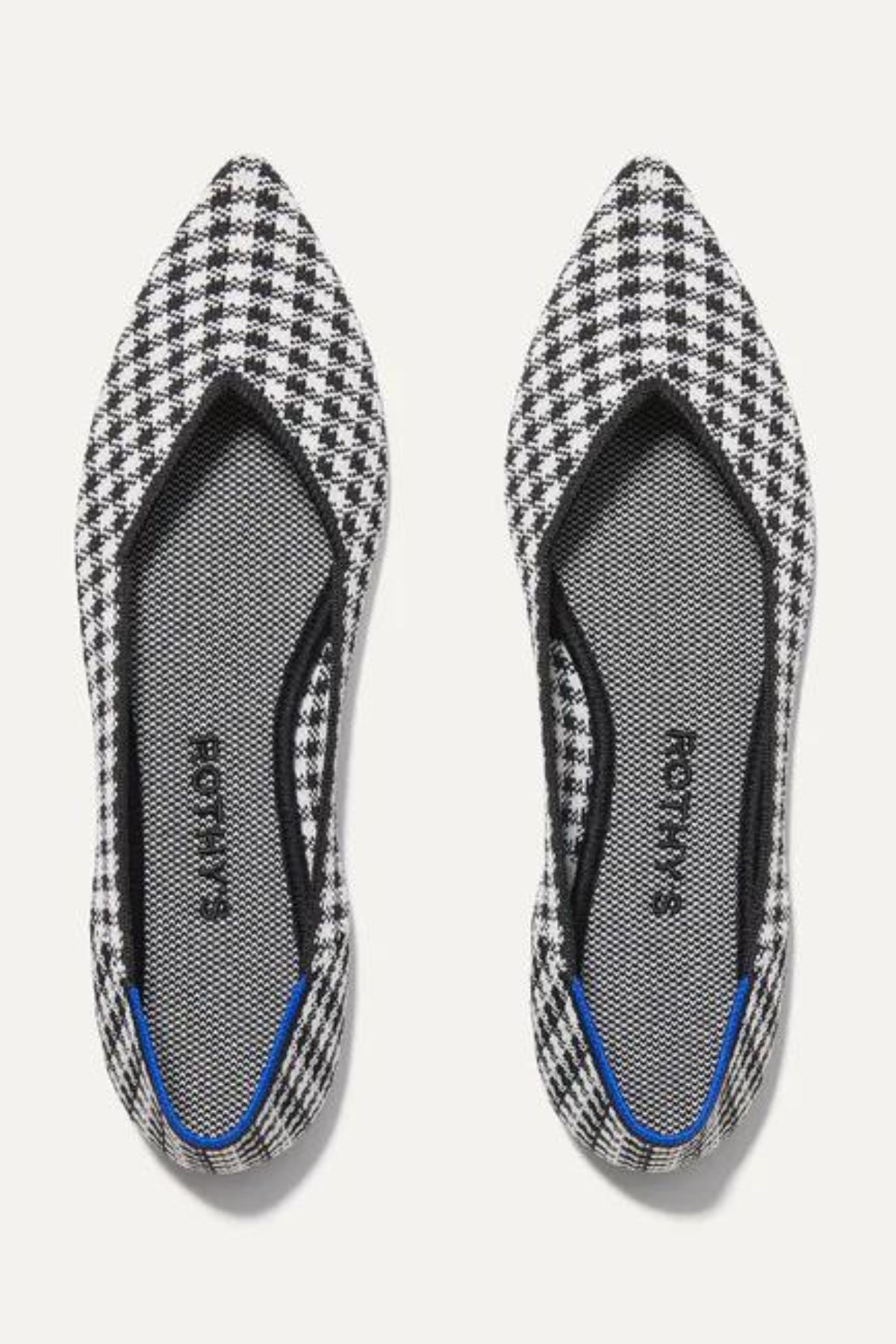 gingham flats